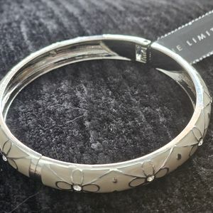 Ivory silver accented bracelet, small